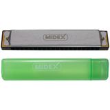 Midex HN-20SL Silver 20 Delikli Mızıka