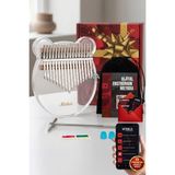 Midex KLX-6000 Şeffaf Cam Kalimba Paslanmaz Çelik 17 Tuşlu Çekiç Çanta Metod Full Set - Çok Renkli