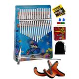Midex KLX-640-PAK Okyanus Cam Kalimba 17 Tuşlu Full Set
