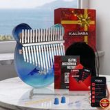 Midex KLX-650 Okyanus Cam Kalimba 17 Tuşlu Full Set - Açık Mavi