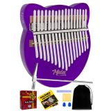 Midex KLX-660 Mor Renk Cam Kalimba 17 Tuşlu Full Set