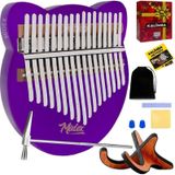 Midex KLX-660-PAK Mor Renk Cam Kalimba 17 Tuşlu Full Set