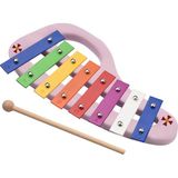 Midex KSL-12 Ksilofon Çocuklar İçin Eğitici Müzik Aleti - Açık Pembe