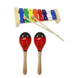 Midex KSL-72 Örf Aleti Ahşap Ksilofon Çocuklar İçin Eğitici Öğretici Müzik Aleti