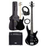 Midex MBG-400BK-20AMP 4 Telli Bas Gitar ve 20W Amfi Gigbag Kulaklık Full Set