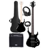 Midex MBG-410BK-20AMP 4 Telli Bas Gitar 20W Amfi Kulaklık Set