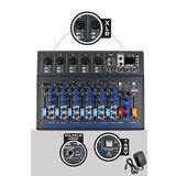 Midex MDX-07FXU 7 Kanal Ses Mikseri Deck Mikser Kayıt Bluetooth Usb Efekt