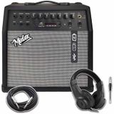 Midex MGA-50HD Elektro Gitar Amfisi 50 Watt USB Bluetooth Şarjlı 4 girişli (Kulaklık ve Kablo Dahil)