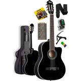 Midex MGX-100BK-BAG Üst Seviye Klasik Gitar 4 4 Sap Ayarlı Gül Klavye