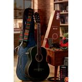 Midex Mgx-200Mbk-Eq Ekolayzerli Profesyonel Elektro Klasik Gitar Seti Mat Siyah 4/4 Üst Segment