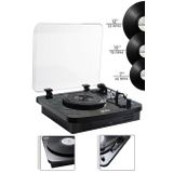 Midex Mtx-356 Nostaljik Pikap Plak Çalar (Şarjlı Bluetooth Aux Hoparlörlü 3 Devir) İğne Dahil