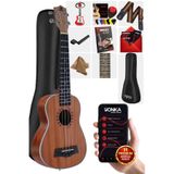 Midex MU-21 Pro Maun Soprano Ukulele Seti, 55 cm, Askı ve Aksesuar Dahil