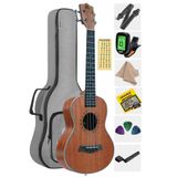 Midex Mu-24 pro Yüksek Kaliteli Maun Concert Ukulele Seti