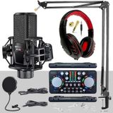 Midex MX-2020 Persuasive Paket-2 Stüdyo Mikrofon Ses Kartı Kulaklık Stand (Kayıt ve Canlı Yayın)