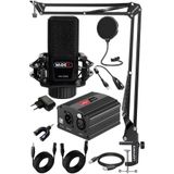 Midex Mx-2020 Set Phantom Power Condenser Stüdyo Mikrofon Kayıt Paketi