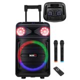 Midex MXR-1100 Taşınabilir Seyyar Mikrofonlu Işıklı Akülü Ses Sistemi Hoparlör (1100 Watt)