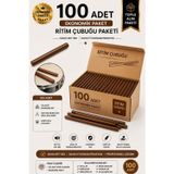 Midex Orf-BT-25BRW-50X Kahverengi Ritim Çubuğu Paketi 25 cm Karbon Fiber Örf Aletleri Seti Toptan Paket (Tek Renk 50 Çif