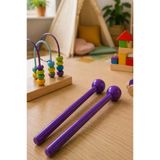 Midex Orf-Tfk-20Prp Mor Çocuk Davulu Tokmağı Ritim Çubuğu Örf Aleti 23 Cm (Karbon Fiber)