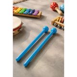 Midex Orf-Tfk-23Bl 3X Mavi Çocuk Davulu Tokmağı 23 Cm Ritim Çubuğu Örf Aleti (Karbon Fiber)