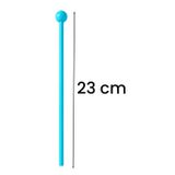 Midex ORF-TFK-23LBL 3X Açık Mavi Çocuk Davulu Tokmağı 23 cm Ritim Çubuğu Örf Aleti (Karbon Fiber)