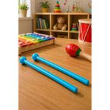 Midex Orf-Tfk-23Lbl Açık Mavi Çocuk Davulu Tokmağı 23 Cm Ritim Çubuğu Örf Aleti (Karbon Fiber)