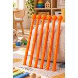 Midex Orf-TFK-23OR- 3X Turuncu Çocuk Davulu Tokmağı 23 cm Ritim Çubuğu Örf Aleti (Karbon Fiber)