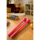 Midex Orf-Tfk-23Pk Pembe Çocuk Davulu Tokmağı 23 Cm Ritim Çubuğu Örf Aleti (Karbon Fiber)