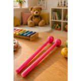 Midex Orf-Tfk-23Pk Pembe Çocuk Davulu Tokmağı 23 Cm Ritim Çubuğu Örf Aleti (Karbon Fiber)