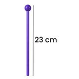 Midex ORF-TFK-23PRP 3X Mor Çocuk Davulu Tokmağı 23 cm Ritim Çubuğu Örf Aleti (Karbon Fiber)