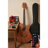 Midex Phx-187 Masif Ağaç Akustik Gitar 4/4 Yetişkin Boy, Çanta, Askı, Capo, Pena