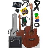 Midex PHX-188AMP 4/4 Elektro Akustik Gitar Seti