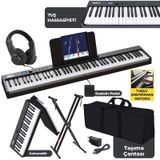 Midex PLX-100BK-ST Taşınabilir Tuş Hassasiyetli 88 Tuş Bluetooth Şarjlı Dijital Piyano