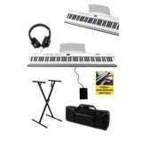 Midex Plx-80Wh-St Taşınabilir Katlanır Dijital Piyano Tuş Hassasiyetli 88 Tuş BT (Stand Sustain Kulaklık Çanta Metod)