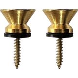 Midex PM1-2X Gold Metal Kaliteli Gitar Askı Pimi Omuz Askısı Takmak İçin Vida Pim (2 Adet) - Altın