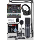 Midex Private Paket-3 CX2 Mikrofon VS15 Ses Kartı Stüdyo Kayıt Seti