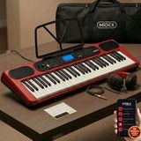Midex PS-5200RD-H Pro Org 61 LED Işıklı Tuş Hassasiyetli Bluetooth Midi Kulaklık - Kırmızı