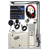 Midex Quadcast Set Cx1 Mikrofon Midex Mikser Stand Kulaklık Full