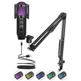 Midex REGARD RGB Set USB Ekholu Oyuncu Yayıncı Mikrofonu ( Tiktok Twitch Canlı Discord Youtube)