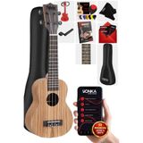 Midex SPA-211 Zebrano Ağacı Soprano Ukulele Seti