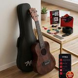 Midex SPA-235M Maun Concert Ukulele Seti 23 inç Üst Kapak Maun Ağacı ile Kaliteli Ses