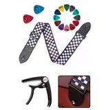 Midex SR-11WB-PAK Desenli Gitar Omuz Askısı Capo ( 2 Pena Kutusu 12 Pena )