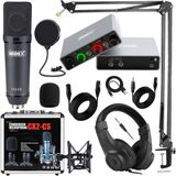 Midex Stüdyo Ekipmanları Exclusive Paket-1 CX2 Mikrofon GLX-700GR Ses Kartı Stüdyo Kayıt Seti - Siyah - Paket-3