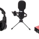 Midex Stüdyo Ekipmanları Style Paket-1 BM800 Mikrofon Ses Kartı Stüdyo Kayıt Seti