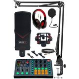 Midex Talent Paket-1 GMX-1 Mikrofon VS13 Ses Kartı Stüdyo Kayıt Canlı Yayın Seti