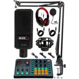 Midex Talent Paket-2 MX-2020 Mikrofon VS13 Ses Kartı Stüdyo Kayıt Canlı Yayın Seti