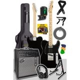 Midex Telecaster 50AMP SS 50 W Şarjlı Amfili Elektro Gitar Full Set