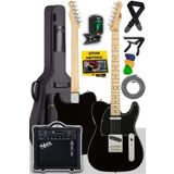 Midex TLX-50BK-25AMP Tele Kasa Maple Klavye 2 Single-Coil 25W Amfili Elektro Gitar