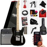 Midex TLX-50BK-50AMP Tele Kasa Maple Klavye 2 Single-Coil 50W Amfili Elektro Gitar - Koyu Siyah