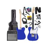 Midex Tlx-50Bl-50Amp Tele Kasa Maple Klavye 2 Single-Coil 50W Amfili Elektro Gitar