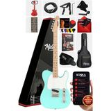 Midex TLX-50GR Tele Kasa Maple Klavye 2 Single-Coil Manyetik Elektro Gitar - Yeşil